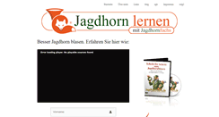 Desktop Screenshot of jagdhorn-lernen.de