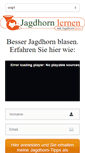 Mobile Screenshot of jagdhorn-lernen.de
