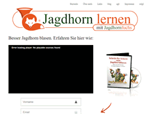 Tablet Screenshot of jagdhorn-lernen.de